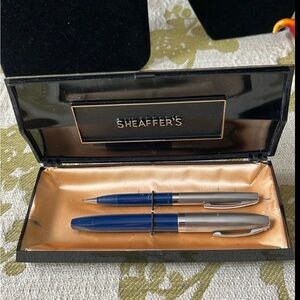 VTG 1959s Sheaffer PFM II Snorkel Fountain and Pencil Set